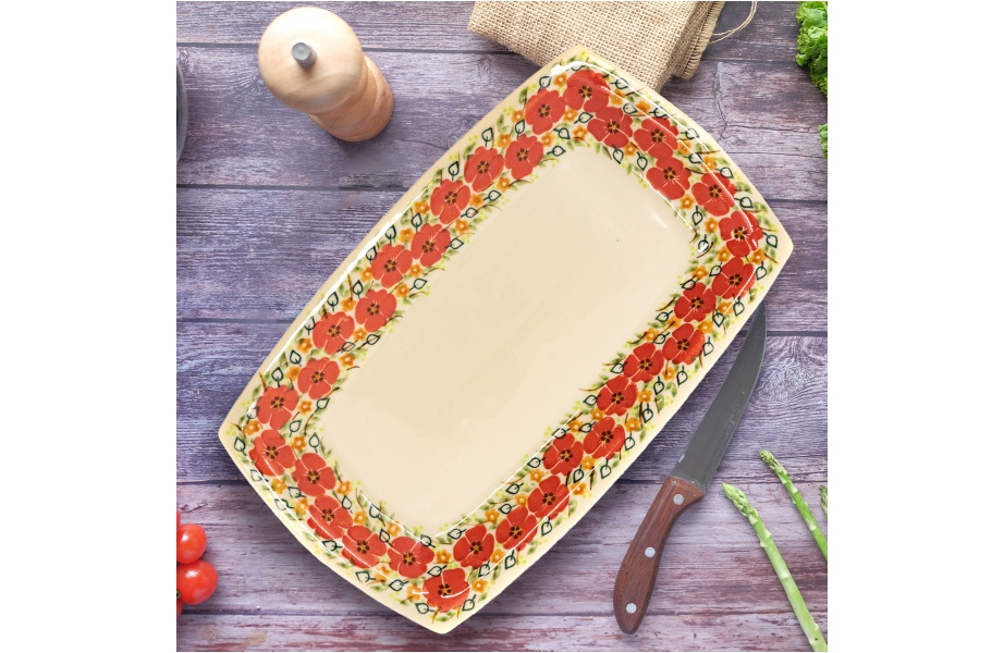 Plate Long Big / Ceramika Arkadia / 259 / Quality 1