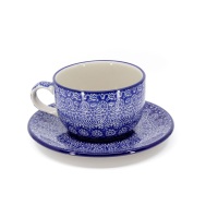 Cup with Saucer / Ceramika Artystyczna Bolesławiec / 768 / 0884 / Quality 1