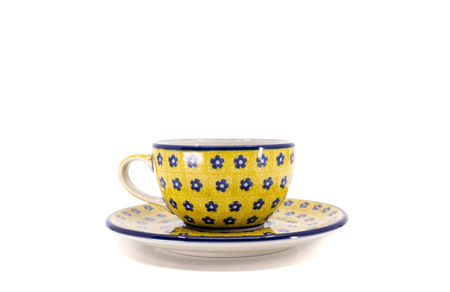 Teacup with Saucer / Ceramika Artystyczna Bolesławiec / 767 / 242X