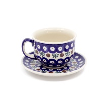 Cup with Saucer / Ceramika Artystyczna Dalia / 2 / Quality 1