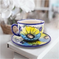 Cup with Saucer / Ceramika Artystyczna Dalia / Art413 / Quality 1