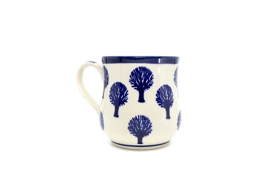 Mug Tress / Ceramika MK Malowane Kobaltem / Drzewko