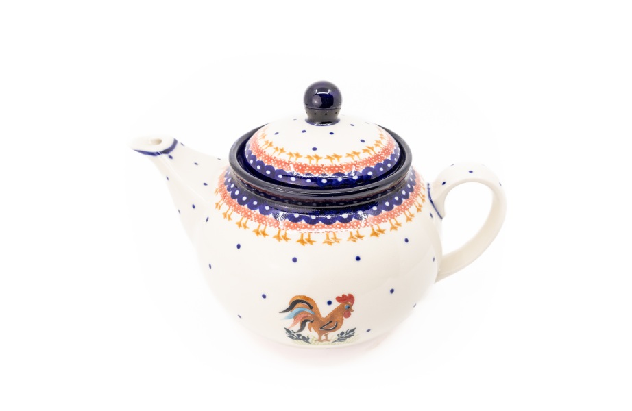 Teapot 1,2l / Ceramika MK Malowane Kobaltem / Kogut