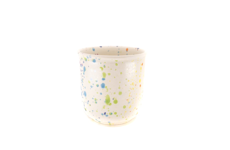 Mug 0,3 l / Ceramika Surowiec / Lentylki Rainbow / Unikat