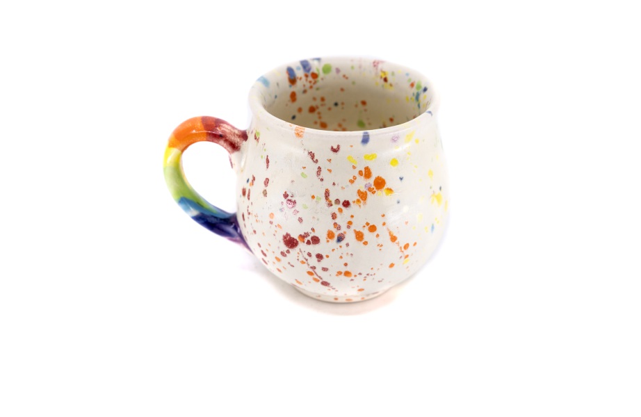 Bubble Mug / Ceramika Surowiec / Lentylki Rainbow / Unikat