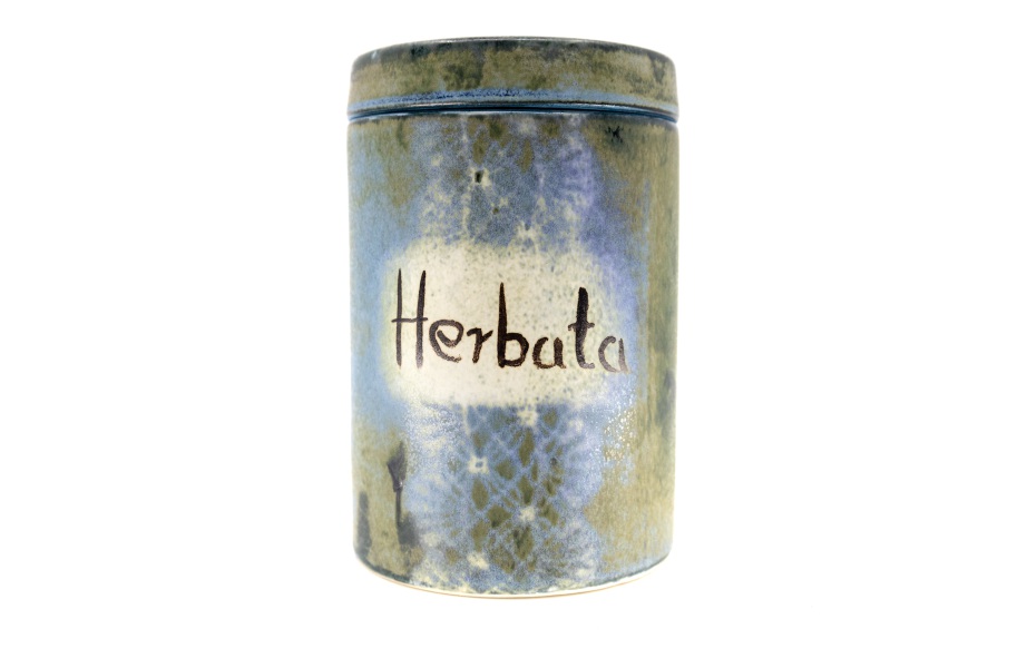 Container with a Seal (Herbata) / Ceramika Surowiec / Blue Dream / Unikat