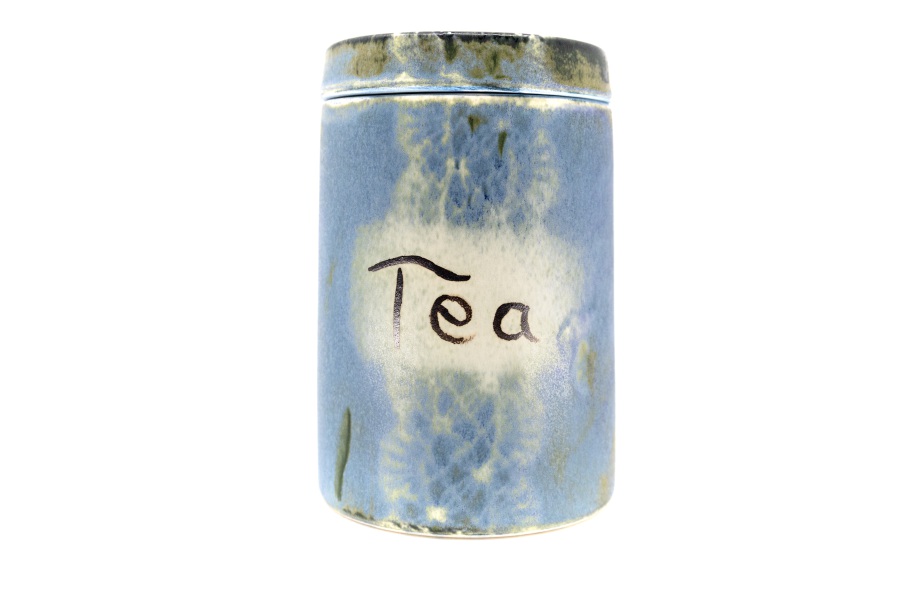 Pojemnik na herbatę (Tea) / Ceramika Surowiec / Niebieski Sen / Unikat