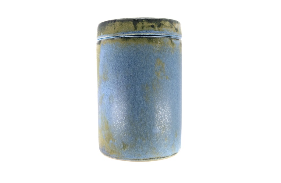 Container with a Seal (Tee) / Ceramika Surowiec / Blue Dream / Unikat