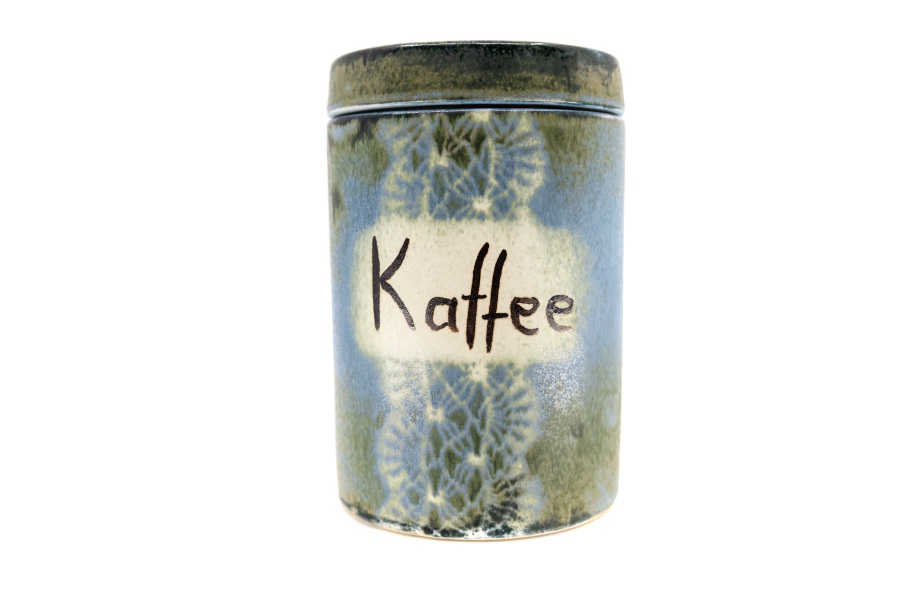 Container with a Seal (Kaffee) / Ceramika Surowiec / Blue Dream / Unikat