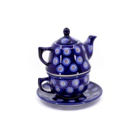 Teapot with Large Cup / Manufaktura w Bolesławcu / C027 / ZP01 / Quality 1