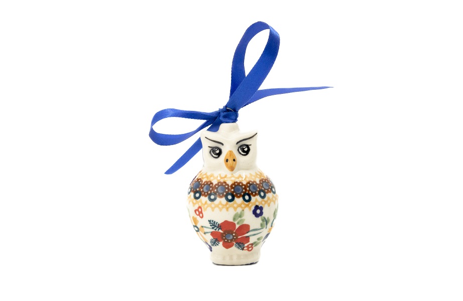 Christmas Ball Owl Ornament / Manufaktura w Bolesławcu / K026 / DPLC / Quality 1