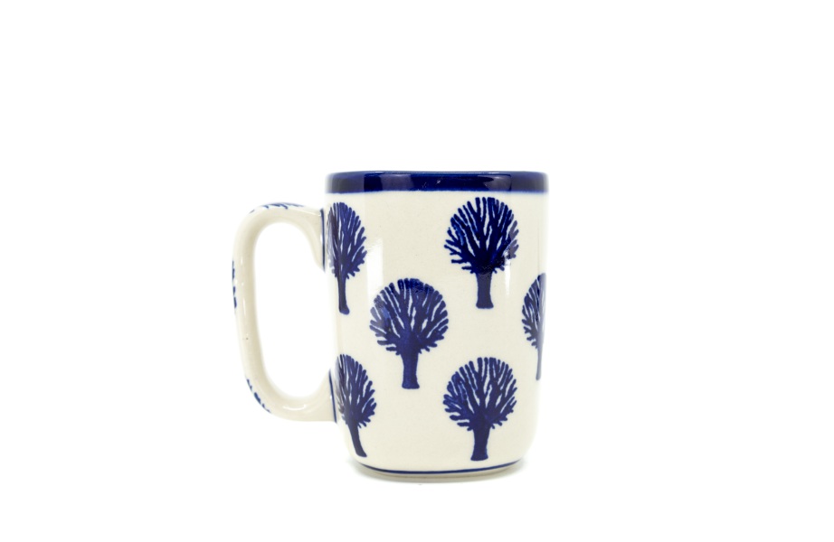 Mug Szwed / Ceramika MK Malowane Kobaltem / Drzewko