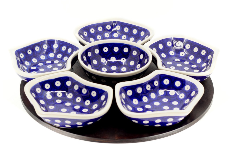 Tray + 5x Dipping Bowl 12 K / Pracownia Lapis Lazuli / 1460 / CHT1 / Quality  1