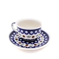 Teacup with Saucer / Zakłady Ceramiczne Bolesławiec / 775836 / D-41 / Quality 2