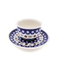 Teacup with Saucer / Zakłady Ceramiczne Bolesławiec / 775836 / D-41 / Quality 2
